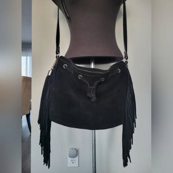 Vintage Steve Madden Suede Western Tassel Bag - Picture 2 of 4